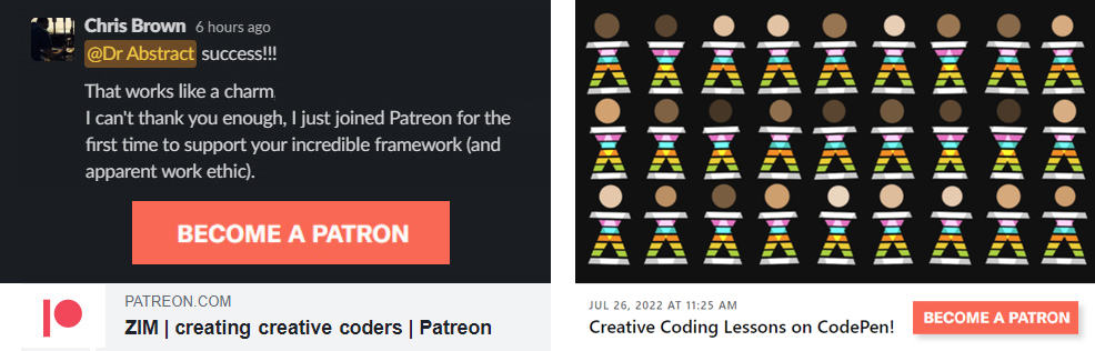 TYPESCRIPT - ZIM JavaScript Canvas Framework - Code Creativity