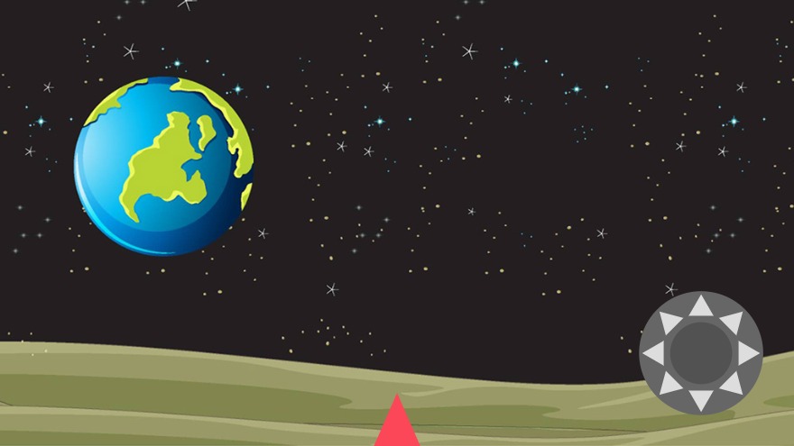 Zapp: DPad() duim doet je driehoek vliegen binnen boundary:S (stage) axis:all | ZIM JavaScript Canvas Framework - Code Creativity