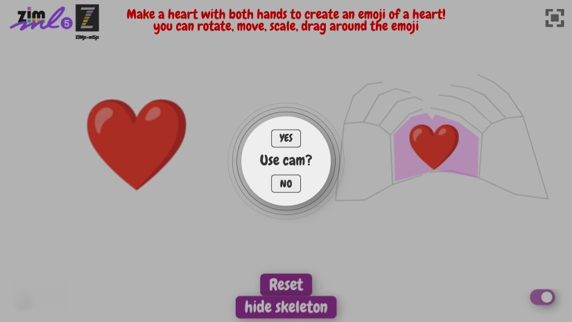 Zapp: make a heart(1) with both hands, magic heart Emoji(