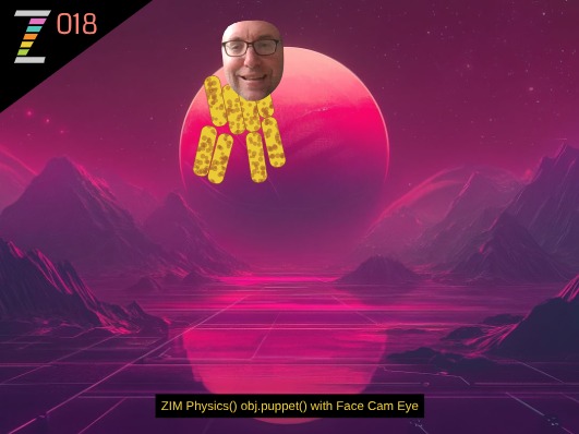 Zapp: Video with only the face on backing :at sunset 018 (ipad) + 4 arms down | ZIM JavaScript Canvas Framework - Code Creativity