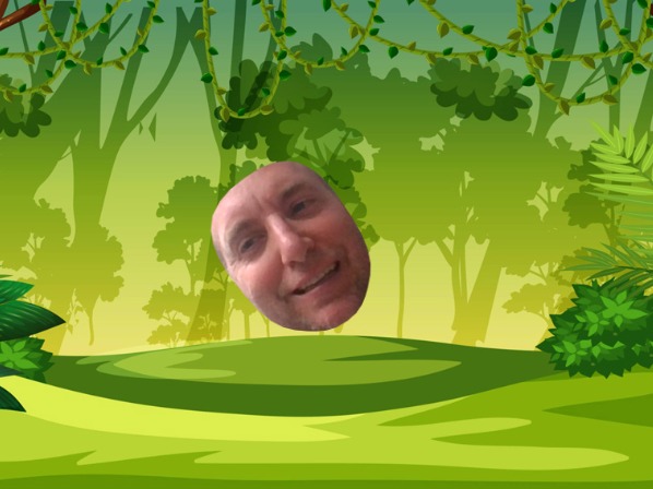 Zapp: Video with only the face on backing : in the wood (ipad 1024 x 768) | ZIM JavaScript Canvas Framework - Code Creativity