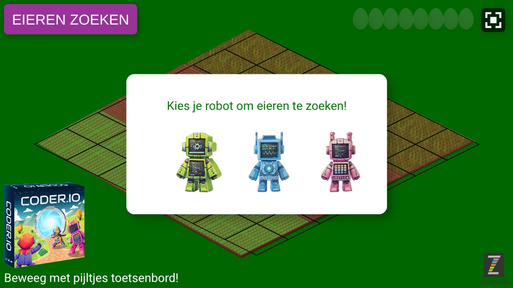 Zapp: kies+zoek:boer-ei: ISO game: 8 verschillende eireren met toetsenbord NL - Copy | ZIM JavaScript Canvas Framework - Code Creativity