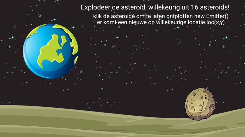 Zapp: ZIM/kids/explosion level1: with Sprite(ai_asteroids.png)+Emitter() (no INFO) | ZIM JavaScript Canvas Framework - Code Creativity