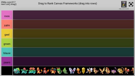 Zapp: drop monsters (sprite items) tile items on each other | ZIM JavaScript Canvas Framework - Code Creativity