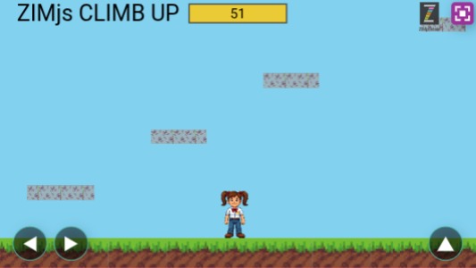 Zapp: ClimbUp bus.girl walk+jumpshoot coins+BELL GAME (nobacking)v2 NOK | ZIM JavaScript Canvas Framework - Code Creativity