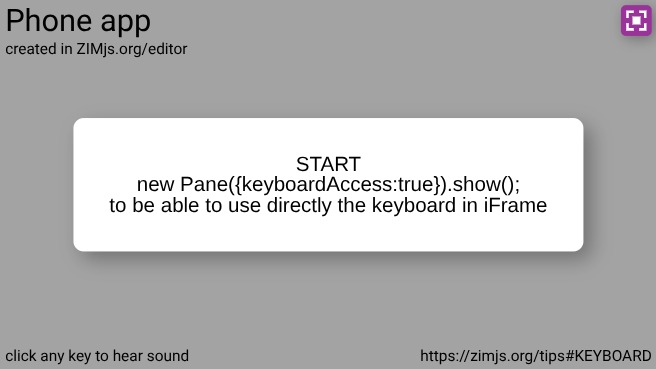 Zapp: phone app basics 1280x720 from zimjs.com/templates/assets | ZIM JavaScript Canvas Framework - Code Creativity