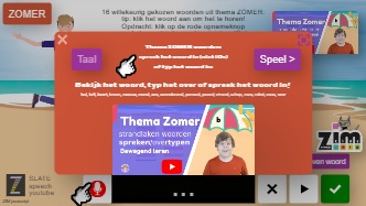 Zapp: 16 ZOMERwoorden(strandlakens) overtypen of hetzelfde inspreken | ZIM JavaScript Canvas Framework - Code Creativity