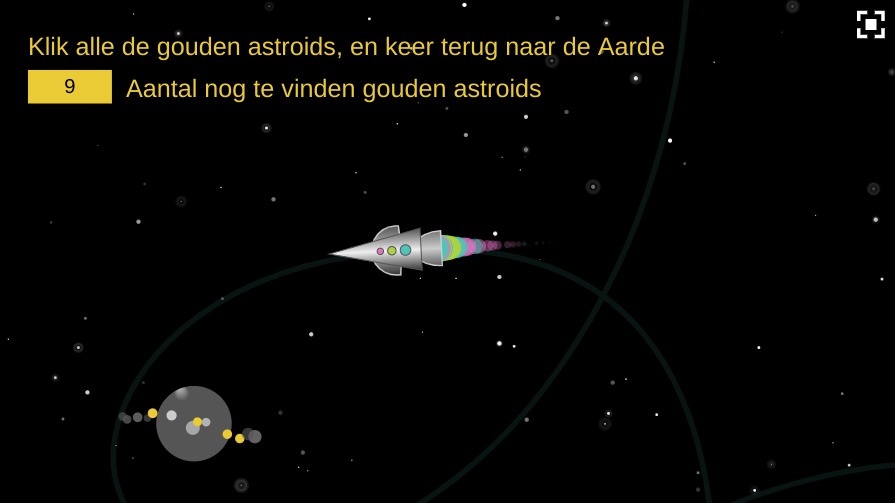 Zapp: gouden manen vangen met raket (org. on codepen) | ZIM JavaScript Canvas Framework - Code Creativity