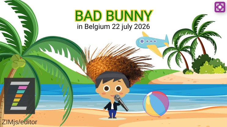 Zapp: Visual builder Slate: result beach + micro + hat + playbeachball  | ZIM JavaScript Canvas Framework - Code Creativity