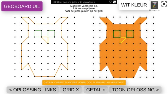 Zapp: Geoboard uil (omtrek met ogen en snavel) | ZIM JavaScript Canvas Framework - Code Creativity