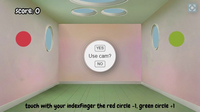 Zapp: ZIMjs/ml5/segement + /finger: game indexfinger: static circle (cube empty) | ZIM JavaScript Canvas Framework - Code Creativity
