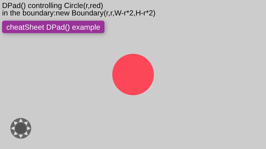 Zapp: DPad can move a circle in between the boundary-formula of the stage  | ZIM JavaScript Canvas Framework - Code Creativity