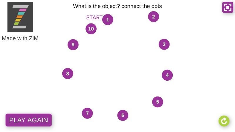 Zapp: connector game: apple big (no pinch+drag with finger) | ZIM JavaScript Canvas Framework - Code Creativity