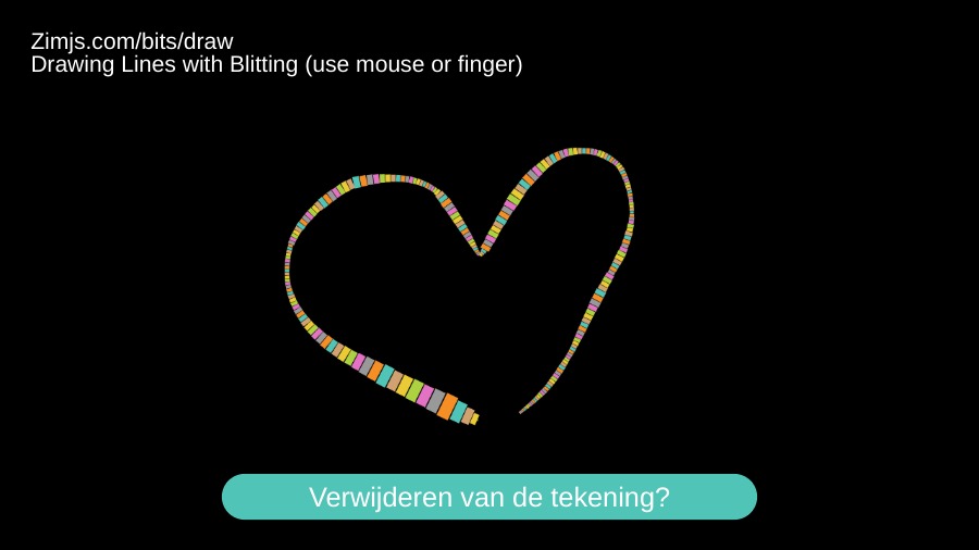 Zapp: bits draw example by Karel edited | ZIM JavaScript Canvas Framework - Code Creativity