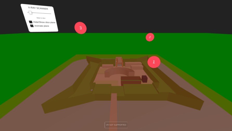 Zapp: slice plane threeJS : liefkeshoekFort (+hide/show plane) | ZIM JavaScript Canvas Framework - Code Creativity