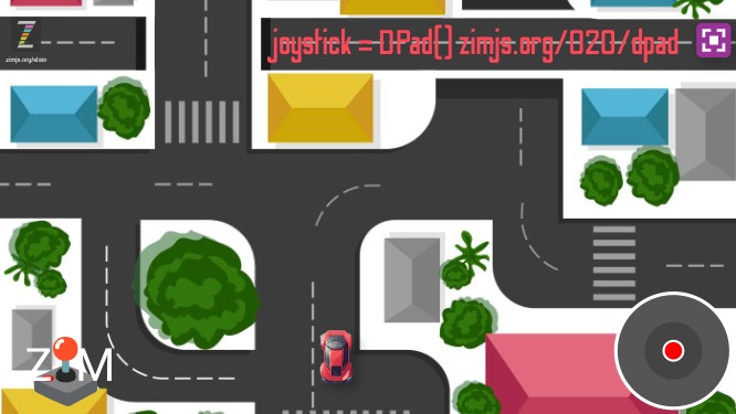 Zapp: Pic(ai_cartop) ZIMjs.com/020/DPad(useBubble) MotionController(firstPerson)  | ZIM JavaScript Canvas Framework - Code Creativity