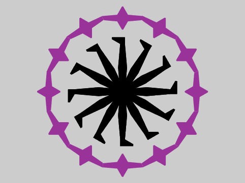 Zapp: <span style=color:#995599>Cheat Sheet</span><br>MultiFlare Example for the ZIM Cheat Sheet | ZIM JavaScript Canvas Framework - Code Creativity
