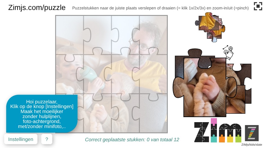 Zapp: jigsaw puzzle: Otis (leg)puzzel | ZIM JavaScript Canvas Framework - Code Creativity