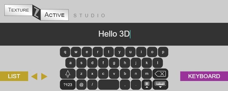 Zapp: <span style=color:#995599>TextureActive</span><br>Keyboard | ZIM JavaScript Canvas Framework - Code Creativity