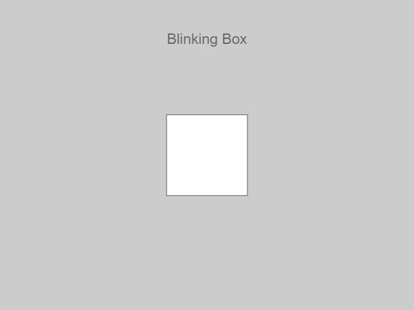 Zapp: Blinking Box | ZIM JavaScript Canvas Framework - Code Creativity