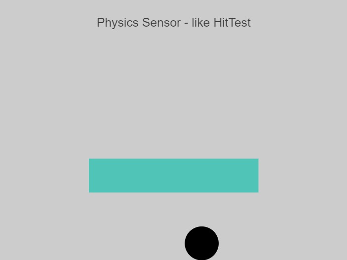 Zapp: Physics Sensor - Like HitTest | ZIM JavaScript Canvas Framework - Code Creativity