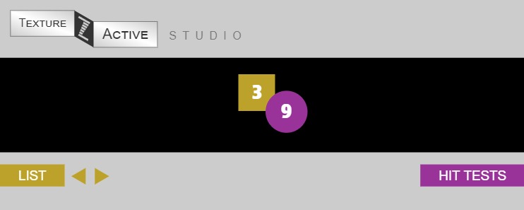 Zapp: <span style=color:#995599>TextureActive</span><br>Hit Tests | ZIM JavaScript Canvas Framework - Code Creativity