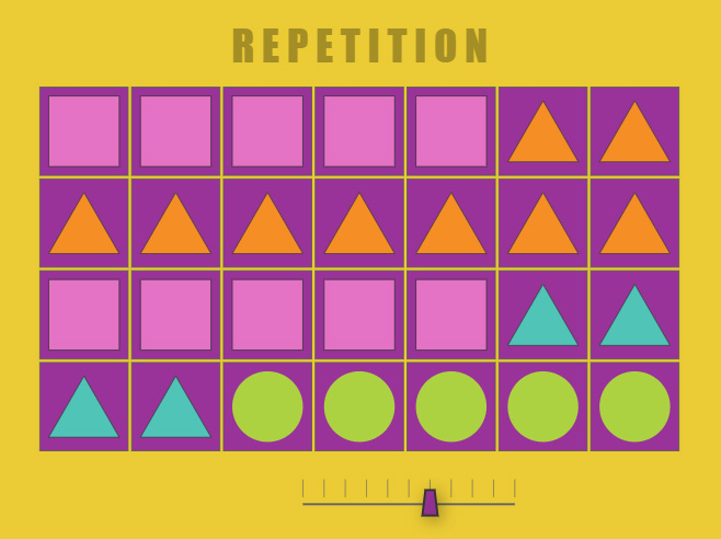 Zapp: <span style=color:#995599>CodePen</span><br>Repetition! | ZIM JavaScript Canvas Framework - Code Creativity