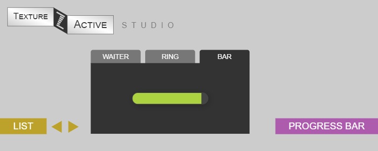 Zapp: <span style=color:#995599>TextureActive</span><br>Progress Bar | ZIM JavaScript Canvas Framework - Code Creativity