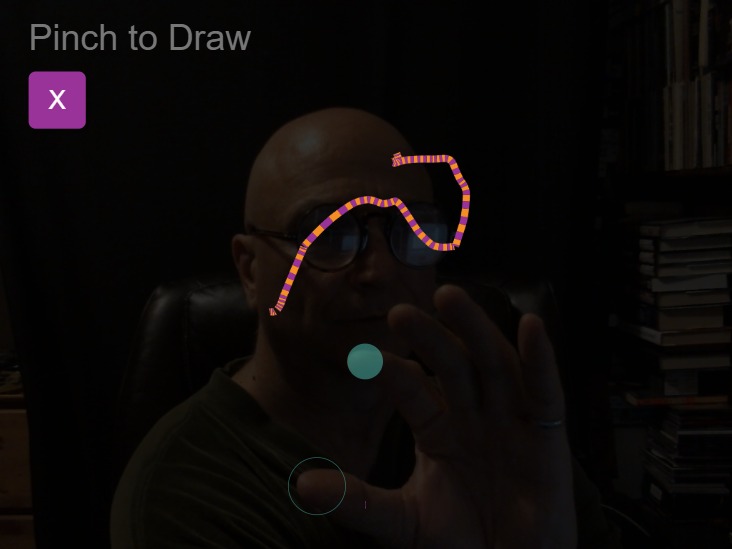 Zapp: Using ML5 Hand Tracking with ZIM Pen | ZIM JavaScript Canvas Framework - Code Creativity