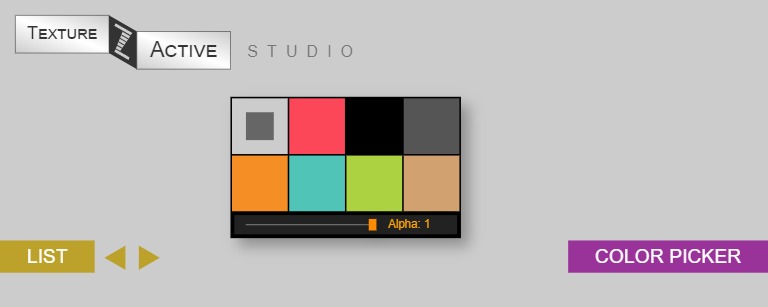 Zapp: <span style=color:#995599>TextureActive</span><br>Color Picker | ZIM JavaScript Canvas Framework - Code Creativity