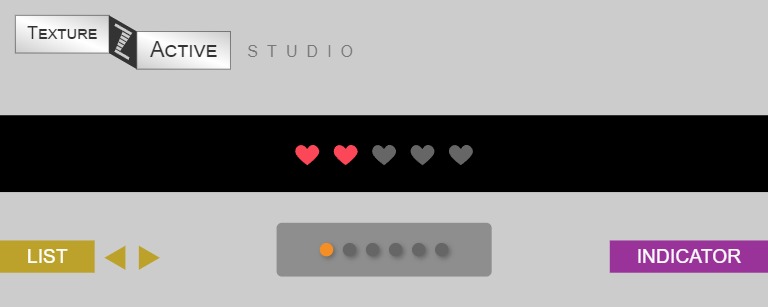 Zapp: <span style=color:#995599>TextureActive</span><br>Indicator | ZIM JavaScript Canvas Framework - Code Creativity