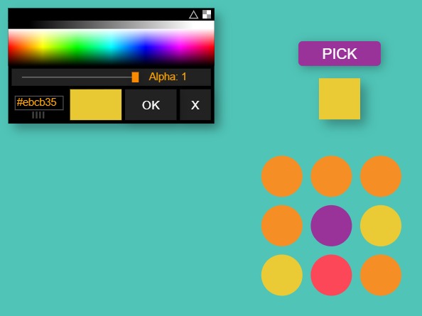 Zapp: Color Picker Options | ZIM JavaScript Canvas Framework - Code Creativity