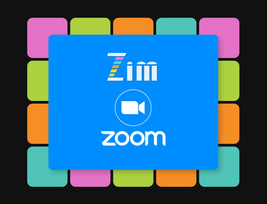 ZIM Zoom meets - schedules for video meets on creating with code on the canvas with ZIMjs and JavaScript